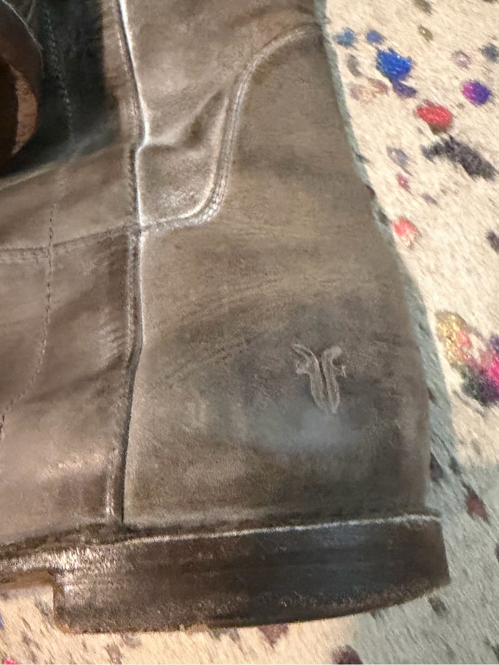 Frye Paige Riding Boot Gray - Picture 5 of 5